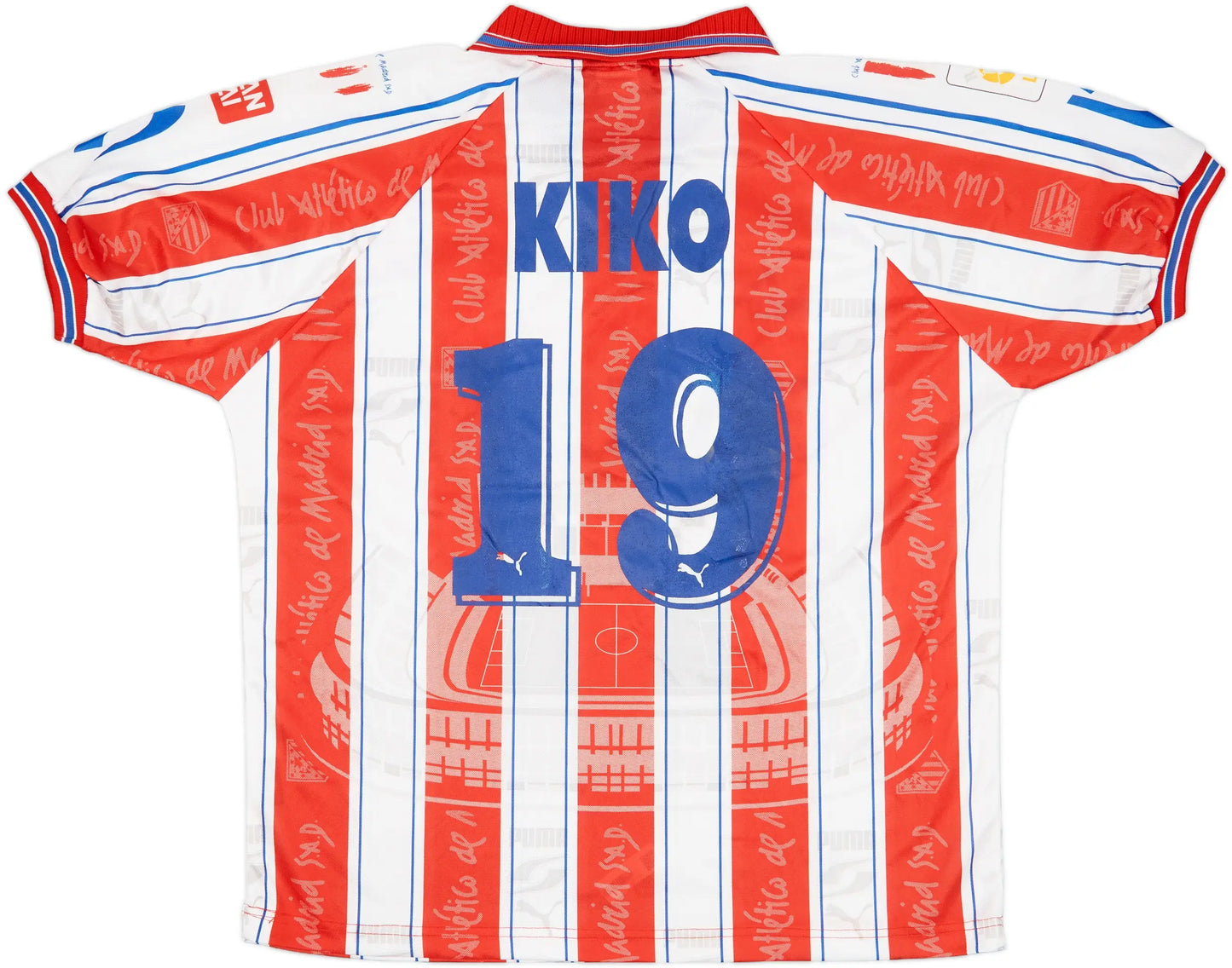 Men's Atletico Madrid 1996/97 (Home) Retro Jersey