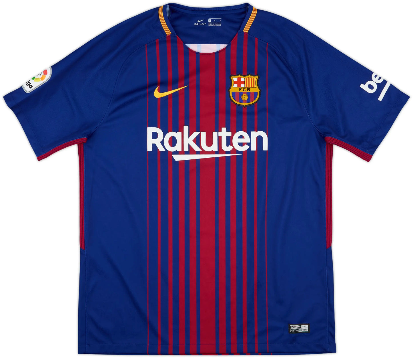 Men's FC Barcelona 2017/18 (Home) Retro Jersey