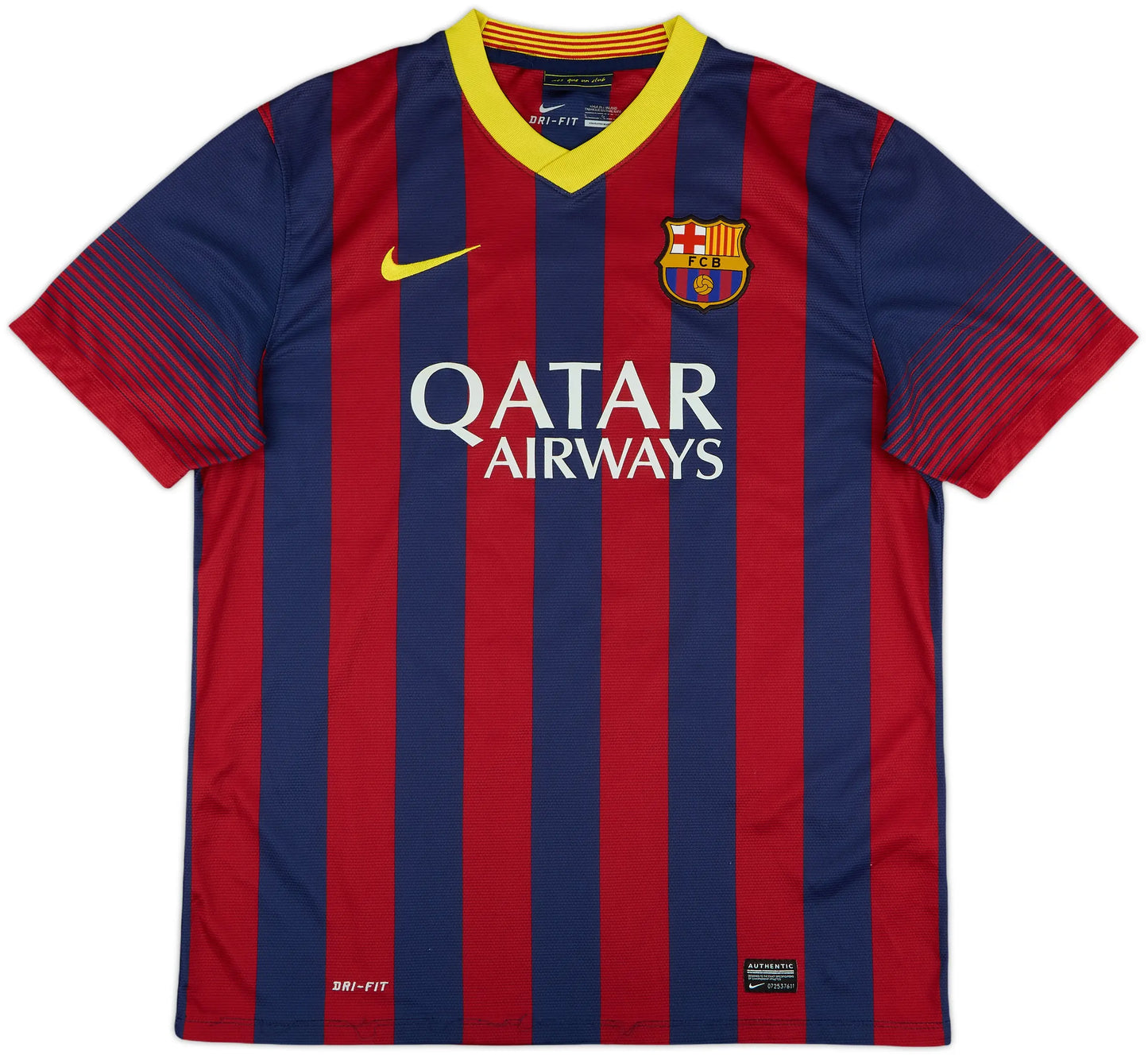 Men's FC Barcelona 2013/14 (Home) Retro Jersey