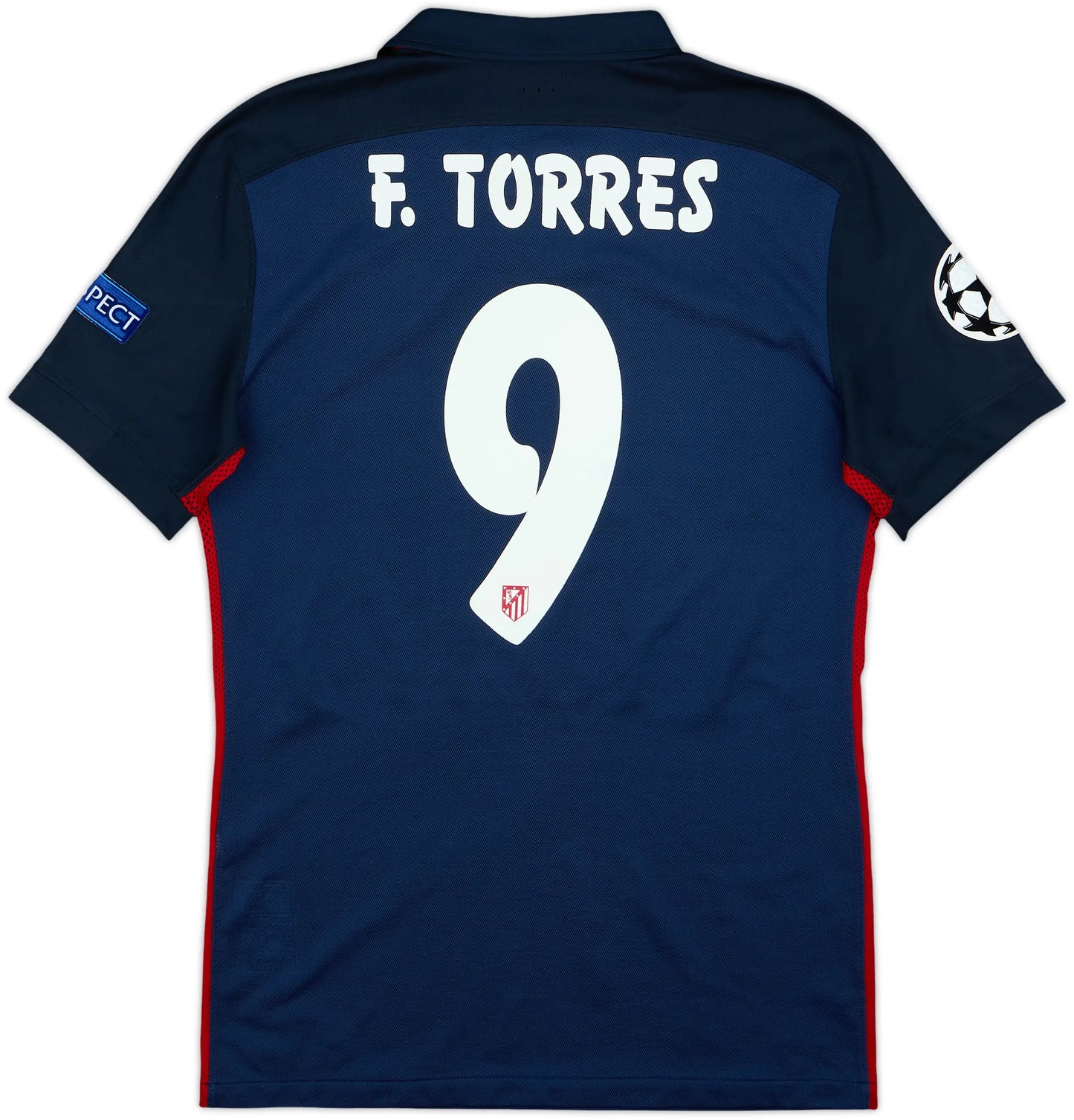 Men's Atletico Madrid 2015/16 (Away) + Champions League Badge Retro Jersey