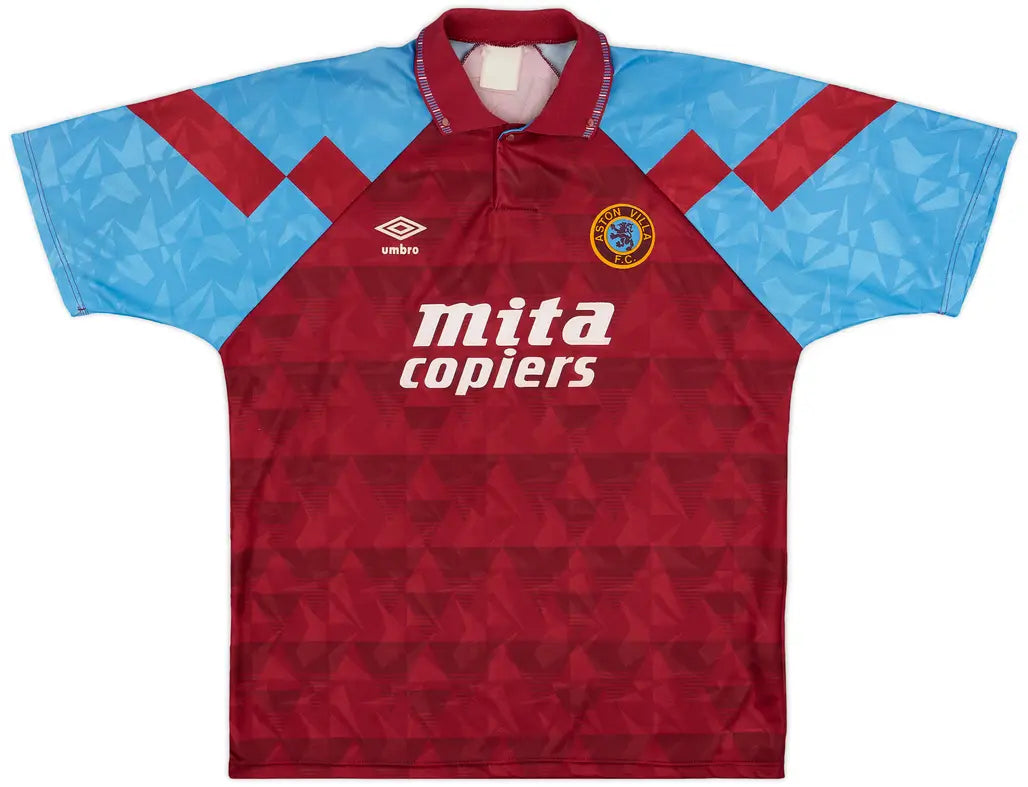 Men's Aston Villa 1990/92 (Home) Retro Jersey