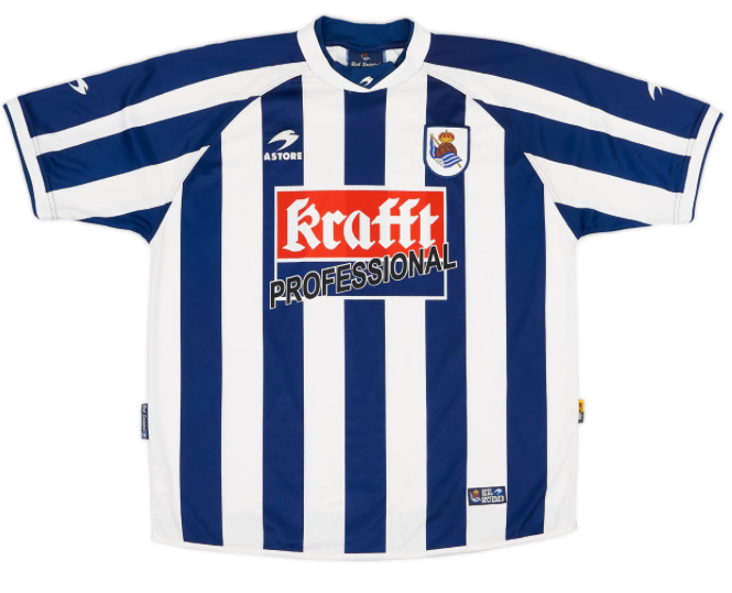 Men's Real Sociedad 2002/03 (Home) Retro Jersey