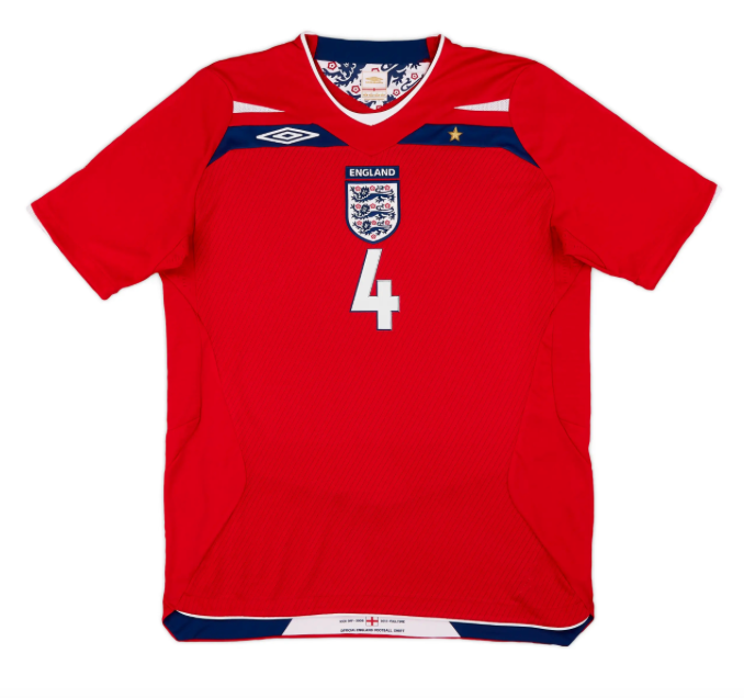 Men's England 2008/10 (Away) Retro Jersey