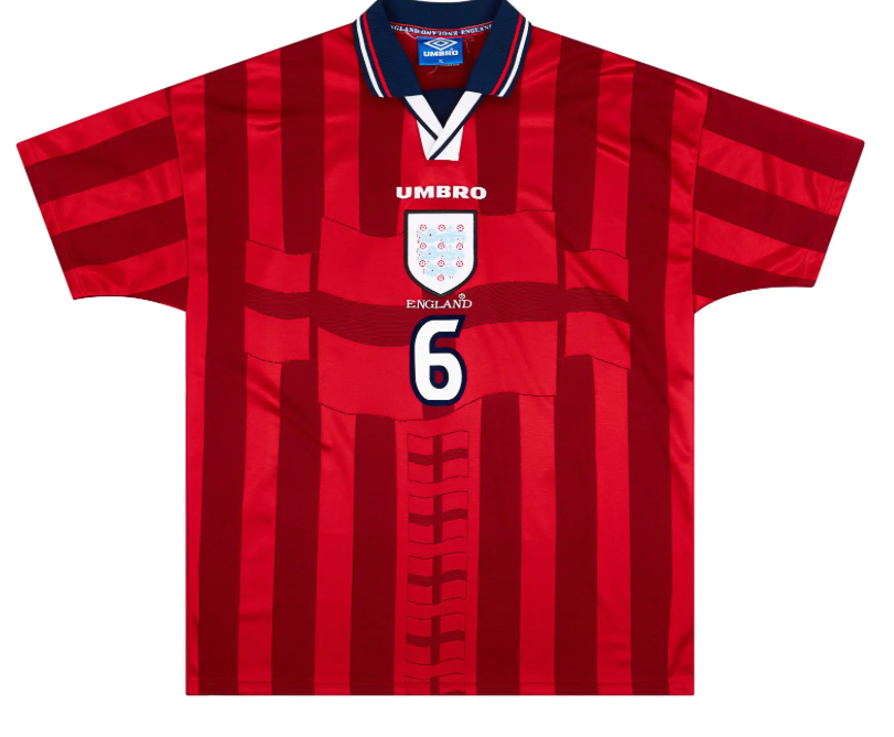 Men's England 1998/99 (Away) Retro Jersey