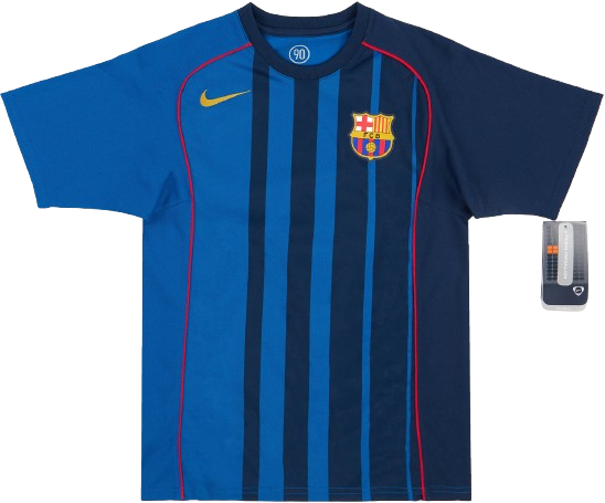 Men's FC Barcelona 2004/05 (Away) Retro Jersey