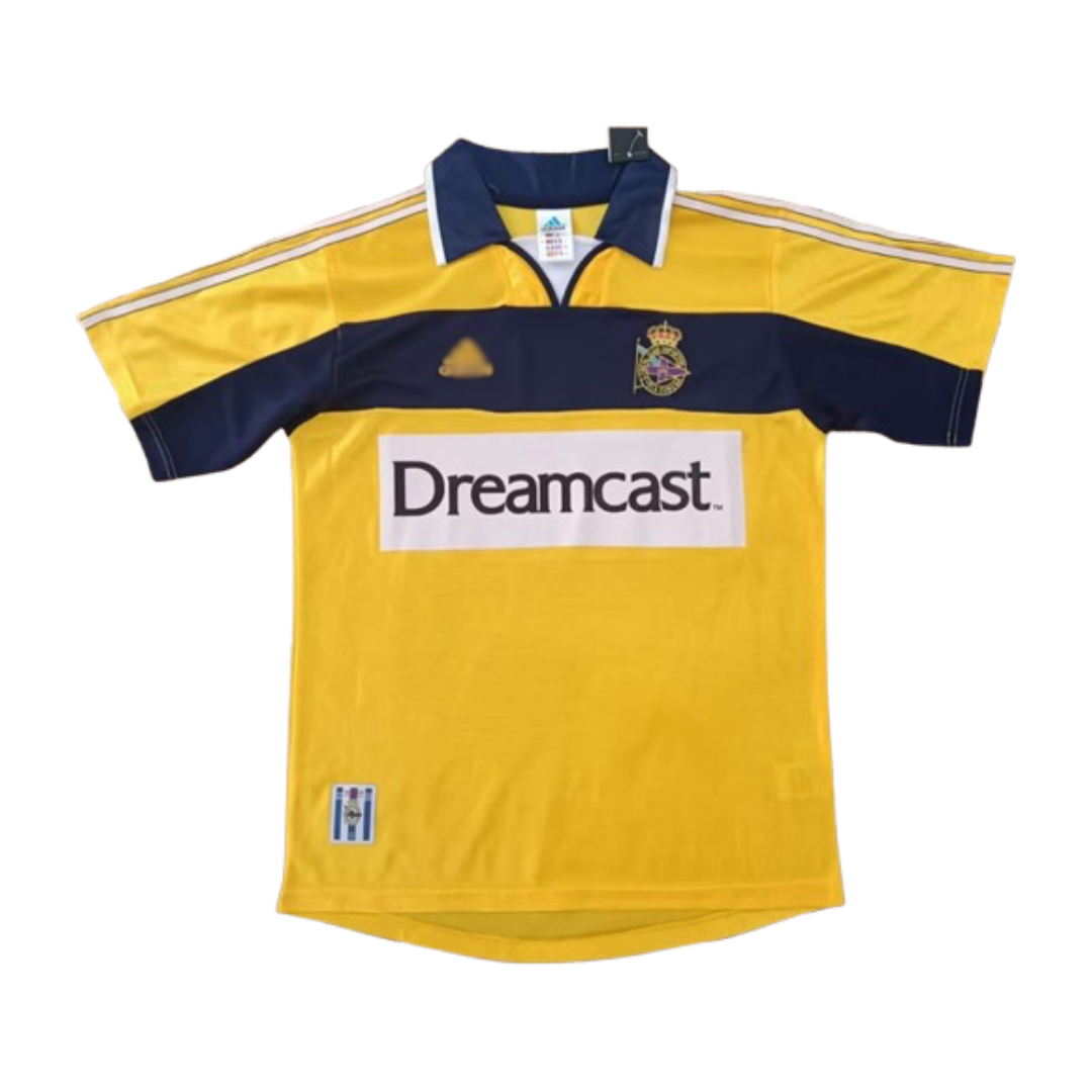 Men's Deportivo de La Coruña 2000/01 (Away) Retro Jersey