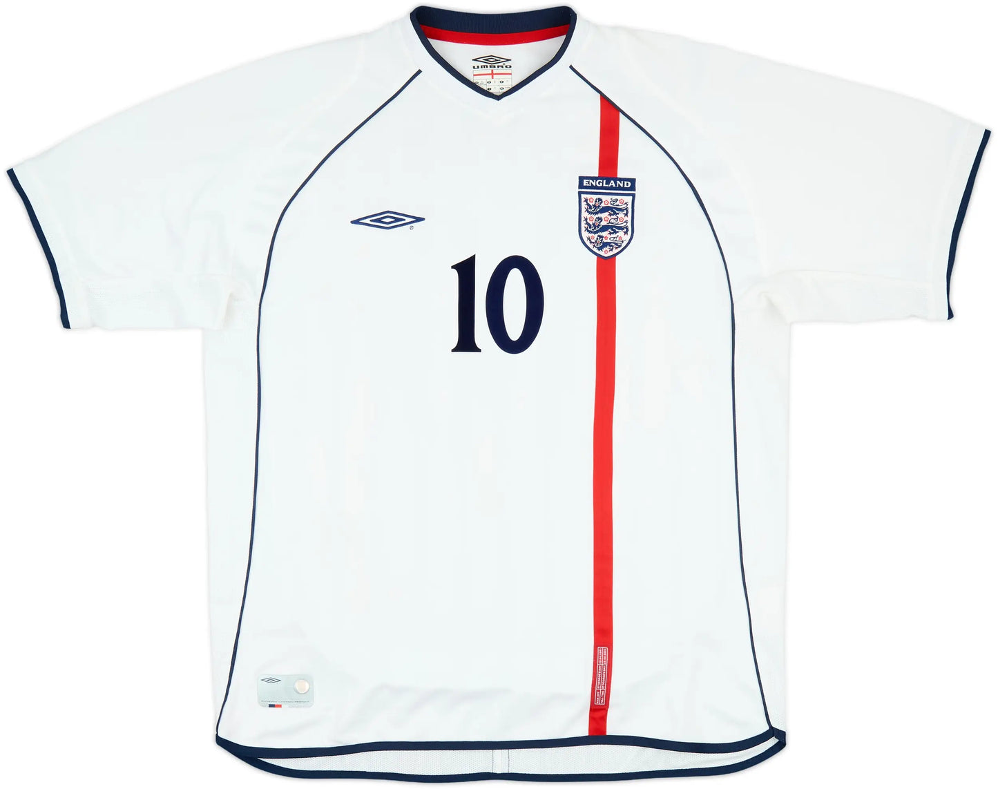 Men's England 2002 (Home) Retro Jersey