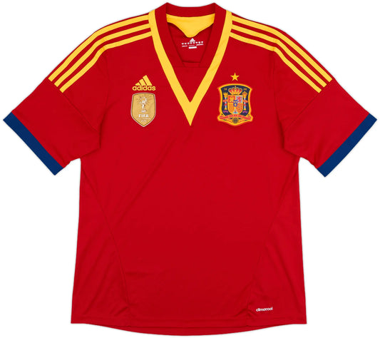 Men's Spain 2013 (Home) Retro Jersey