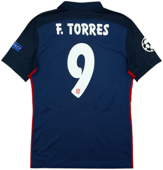 Men's Atletico Madrid 2015/16 (Away) + Champions League Badge Retro Jersey