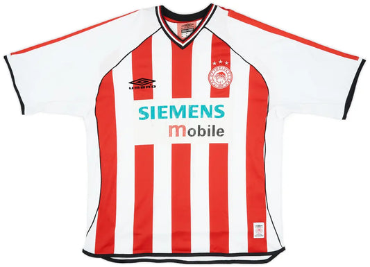 Men's Olympiacos 2001/02 (Home) Retro Jersey