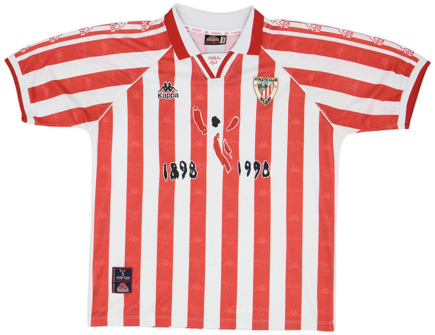Men's Athletic Bilbao 1997/98 (Home Centenary) Retro Jersey