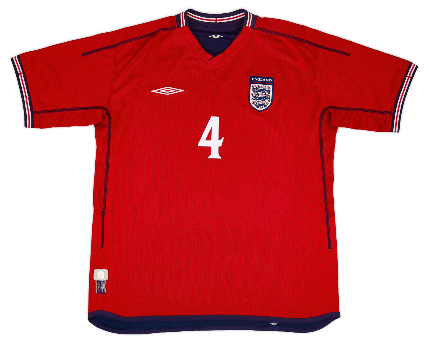 Men's England 2002/04 (Away) Retro Jersey