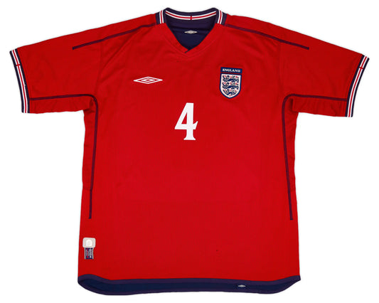 Men's England 2002/04 (Away) Retro Jersey