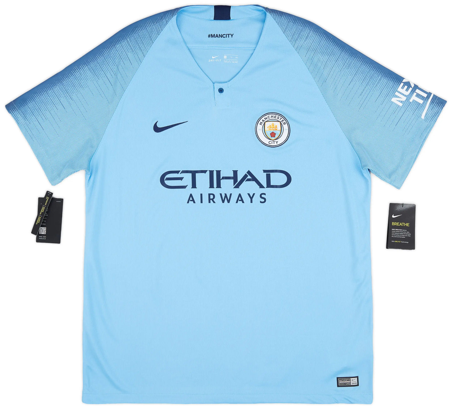 Men's Manchester City 2018/19 (Home) Retro Jersey