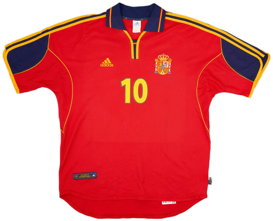 Men's Spain 2000/02 (Home) Retro Jersey