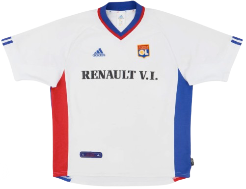 Men's Ol. Lyon 2001/02 (Home) Retro Jersey