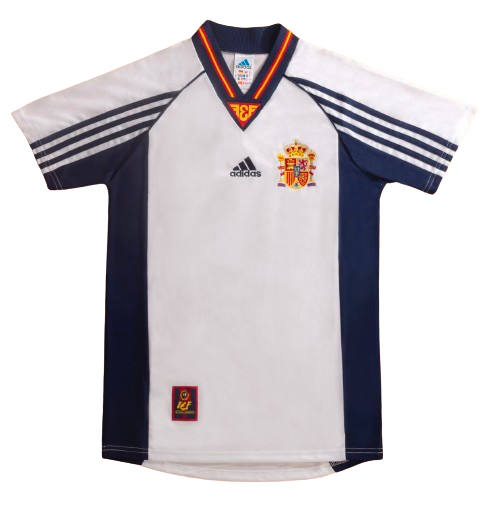 Men's Spain 1998 (Away) Retro Jersey