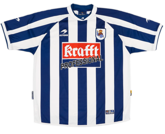 Men's Real Sociedad 2002/03 (Home) Retro Jersey