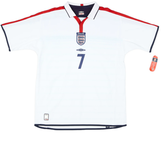 Men's England 2004 (Home) Retro Jersey