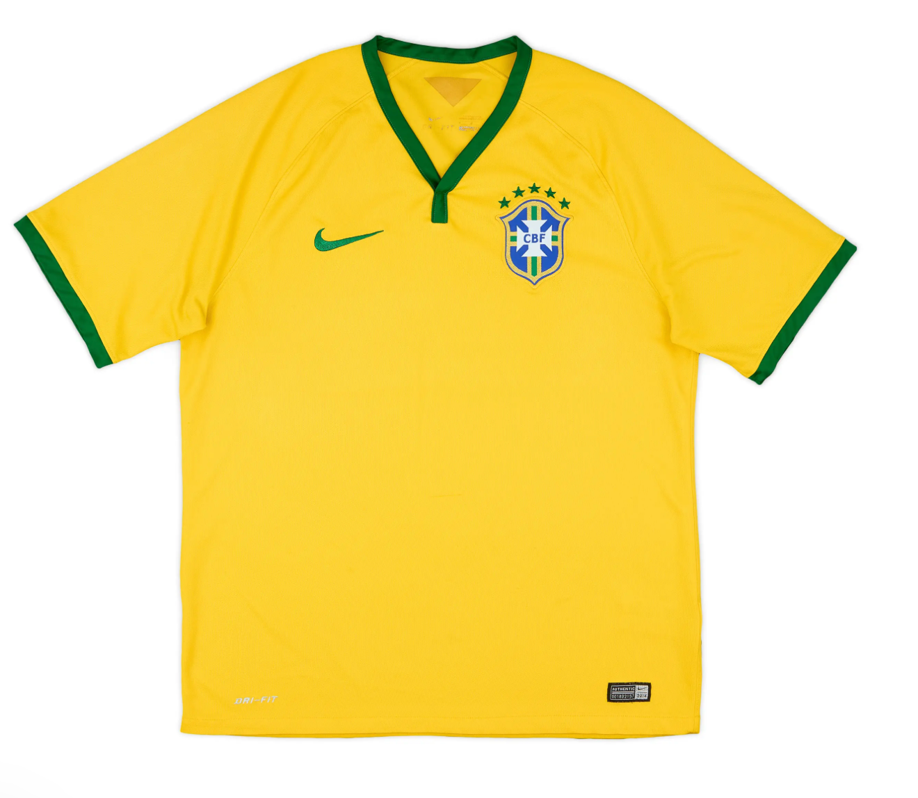 Men's Brazil 2014 (Home) Retro Jersey