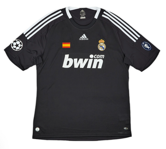 Men's Real Madrid 2008/09 (Third) + Champions League Badge Retro Jersey