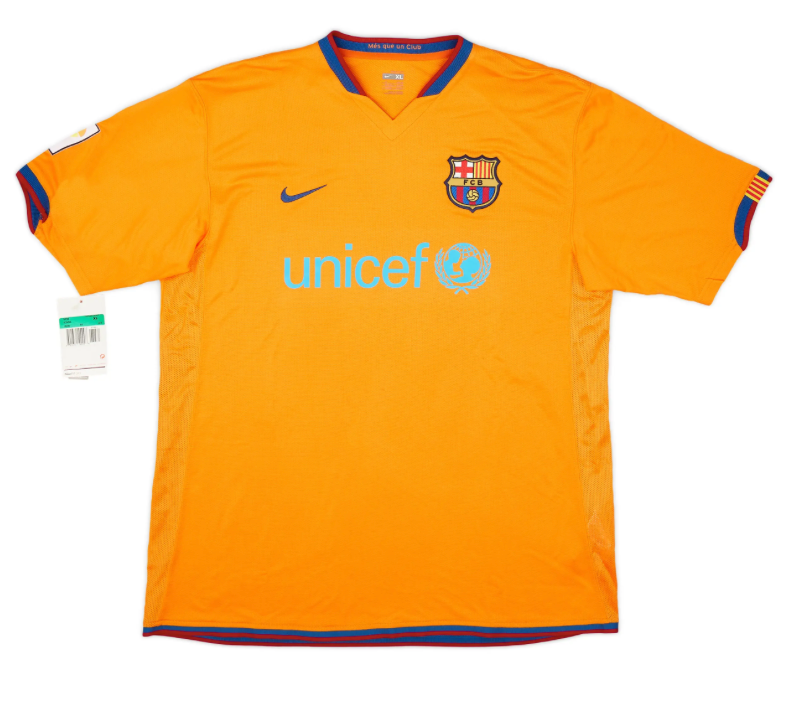 Men's FC Barcelona 2006/08 (Away) Retro Jersey
