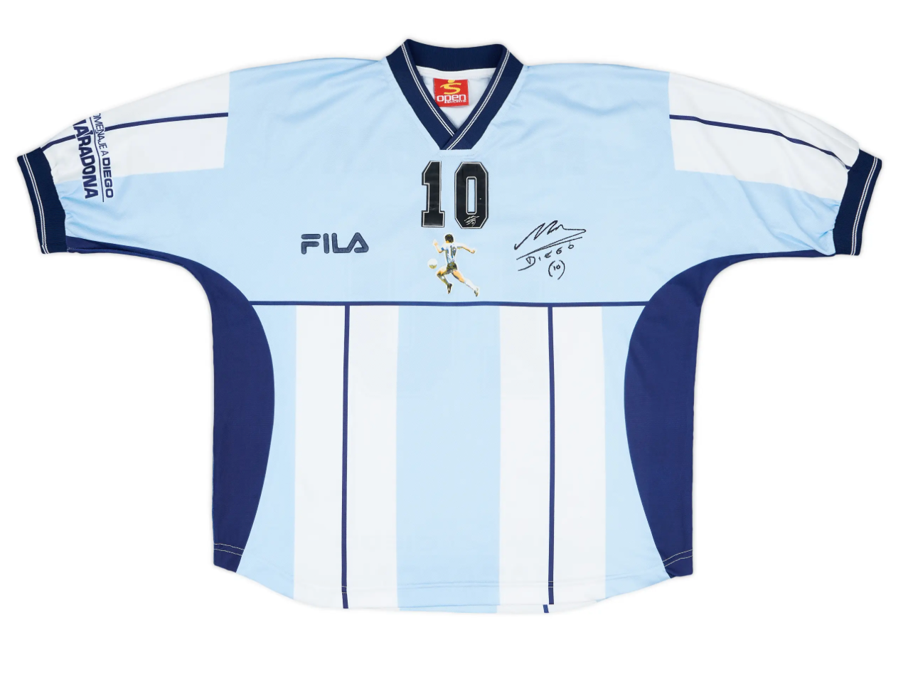 Men's Argentina 2001 (Farewell Diego Maradona Testimonial Shirt) Retro Jersey