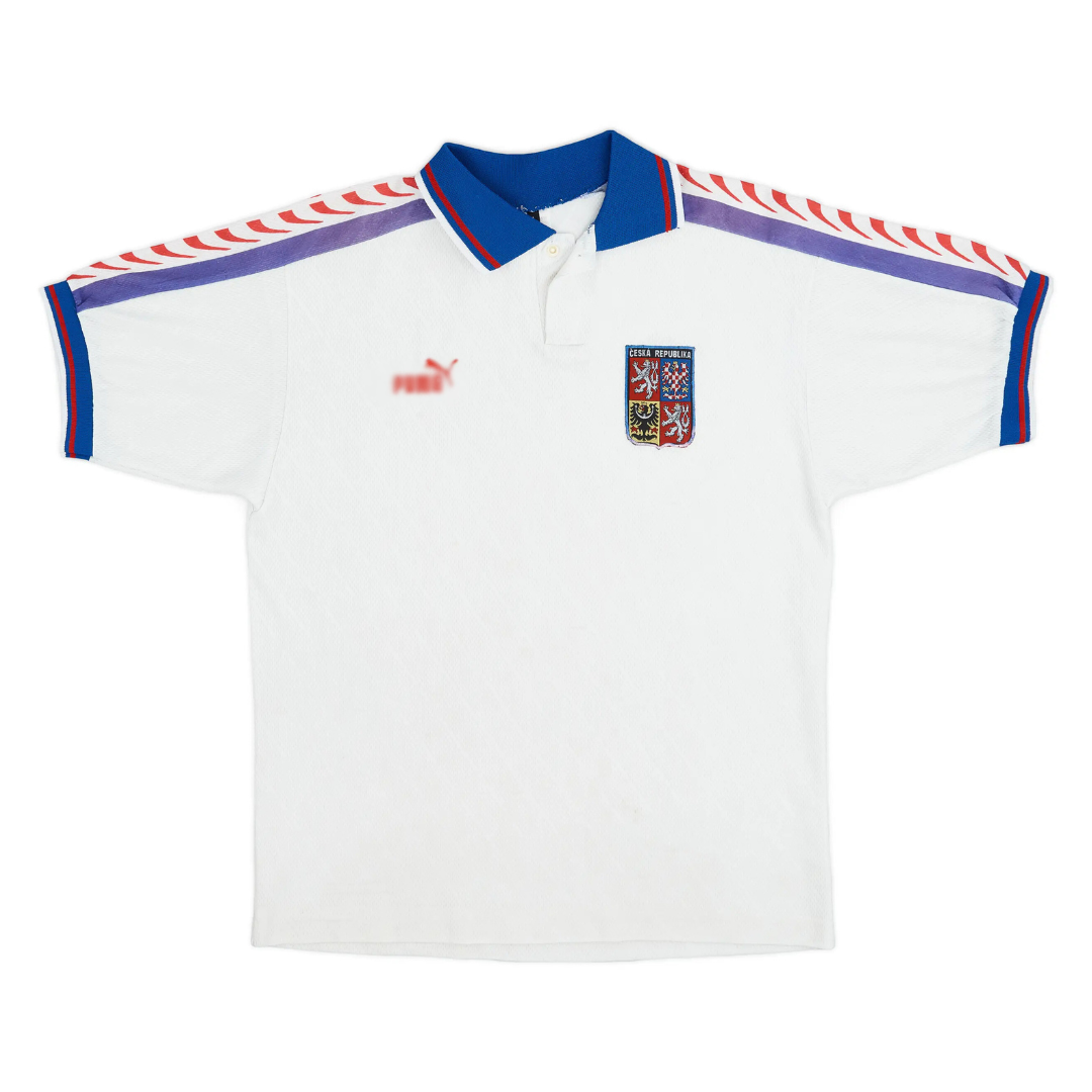 Men's Czech Republic 1996 (Away) Retro Jersey