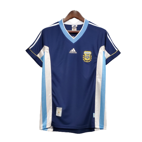 Men's Argentina 1998 (Away) Retro Jersey