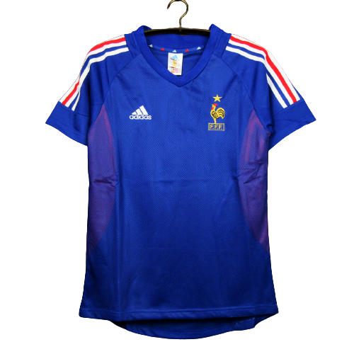 Men's France 2002 (Home) Retro Jersey