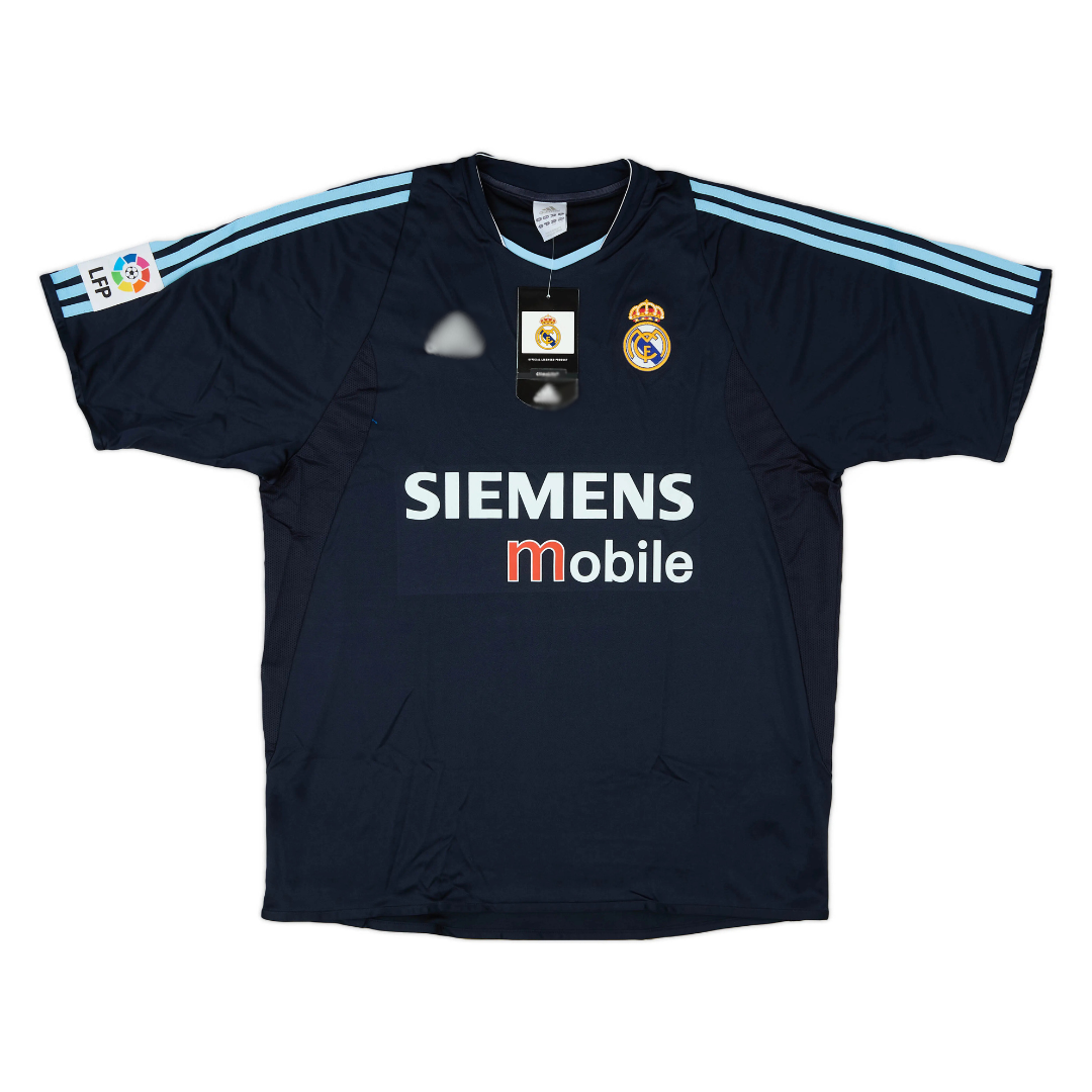 Men's Real Madrid 2003/04 (Away) w/ La Liga badge Retro Jersey