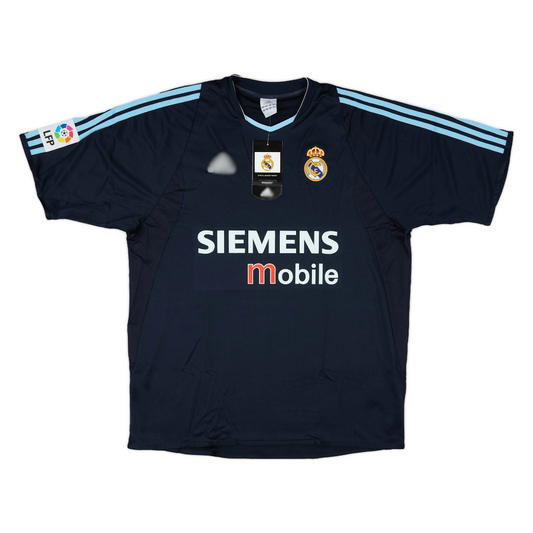Men's Real Madrid 2003/04 (Away) w/ La Liga badge Retro Jersey