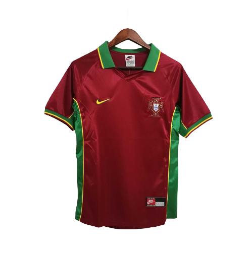 Men's Portugal 1998 (Home) Retro Jersey