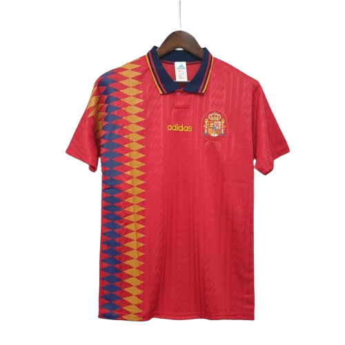 Men's Spain 1994 (Home) Retro Jersey