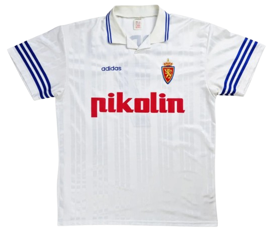 Men's Real Zaragoza 1995/96 (Home) Retro Jersey